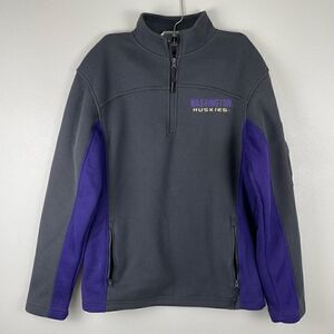 Campus Heritage UW Huskies Half Zip Pullover Size S EUC